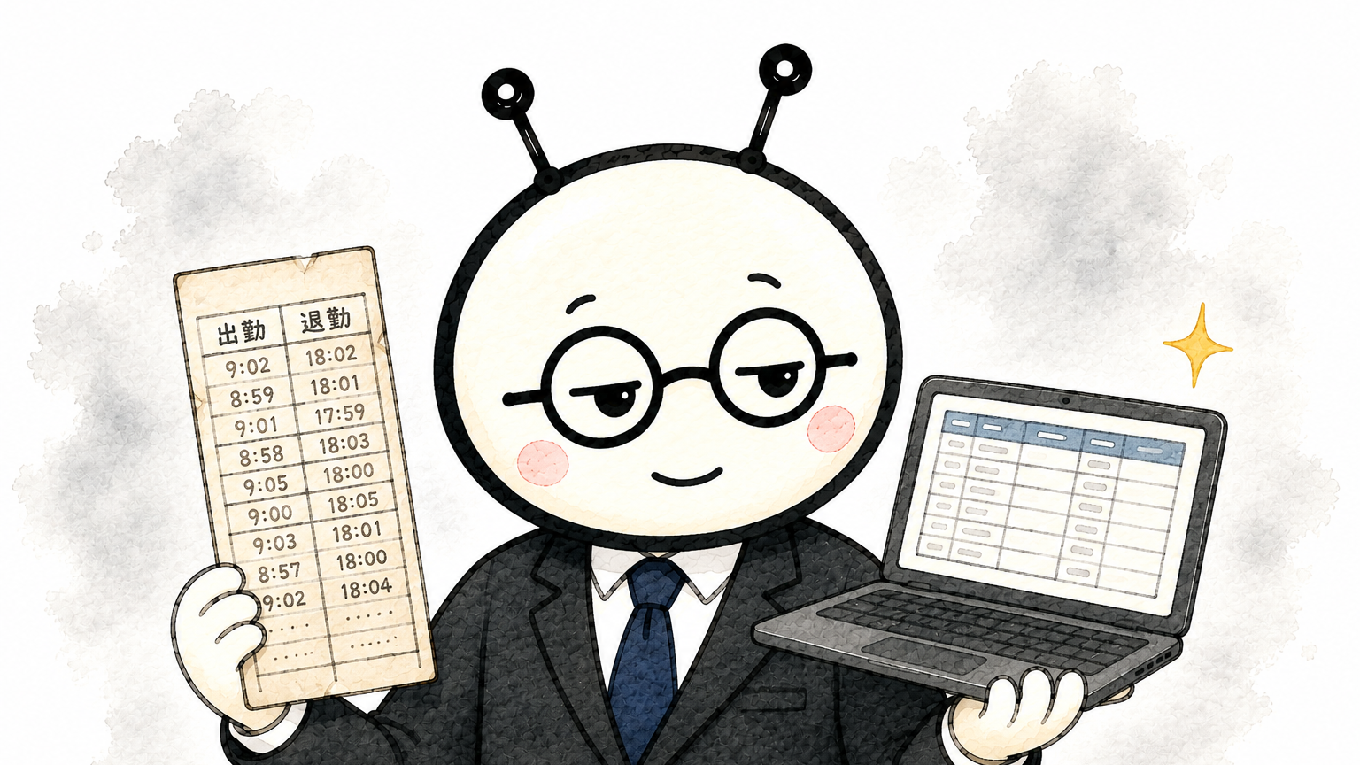 Featured image of post タイムカードは紙のままでいい。人が増えたら、パソコンに移すのが一番ラクでした